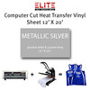 Elite Heat Transfer Media Computer Cut Heat Transfer Vinyl HTV - Individual Sheets - 12 x 20