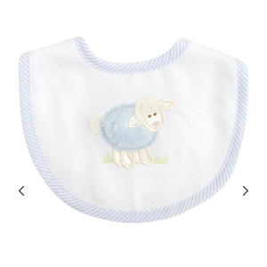 3 Marthas Blue Lamb Bib 3 Marthas Blue Lamb Bib