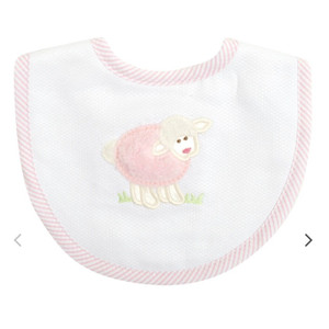 3 Marthas Pink Lamb Bib 3 Marthas Pink Lamb Bib