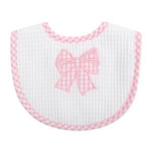 3 Marthas Pink Bow Bib 3 Marthas Pink Bow Bib