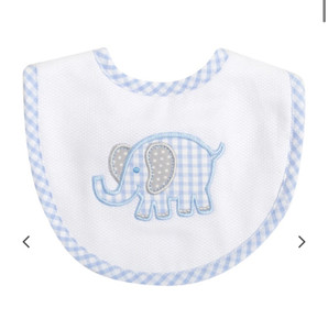 3 Marthas Blue Elephant Bib 3 Marthas Blue Elephant Bib