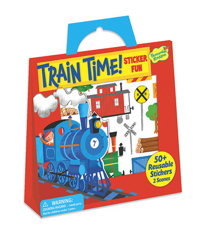 Train Time Sticker Tote