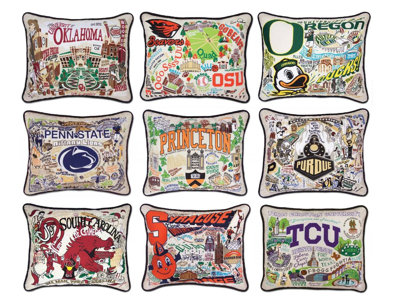 embroidered pillows