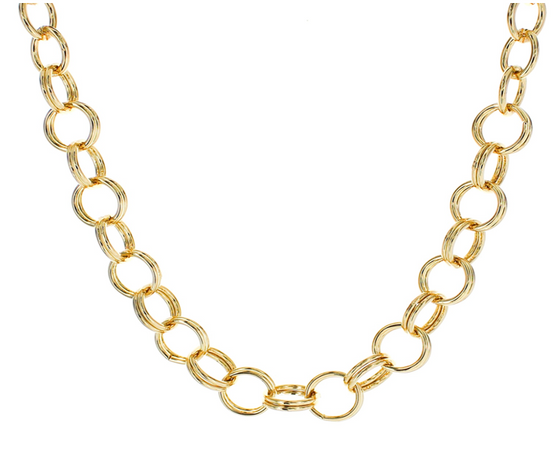 Hanna Gold Double Link Necklace