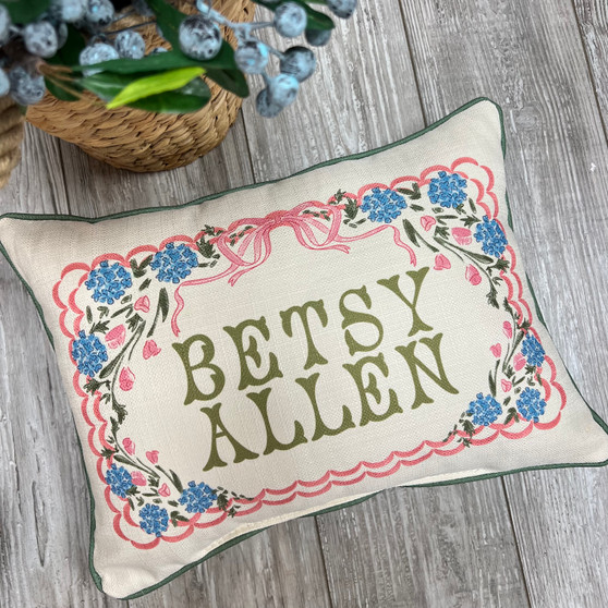 Baby Bow Crest Pillow 