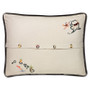 United States Geography Embroidered Pillows