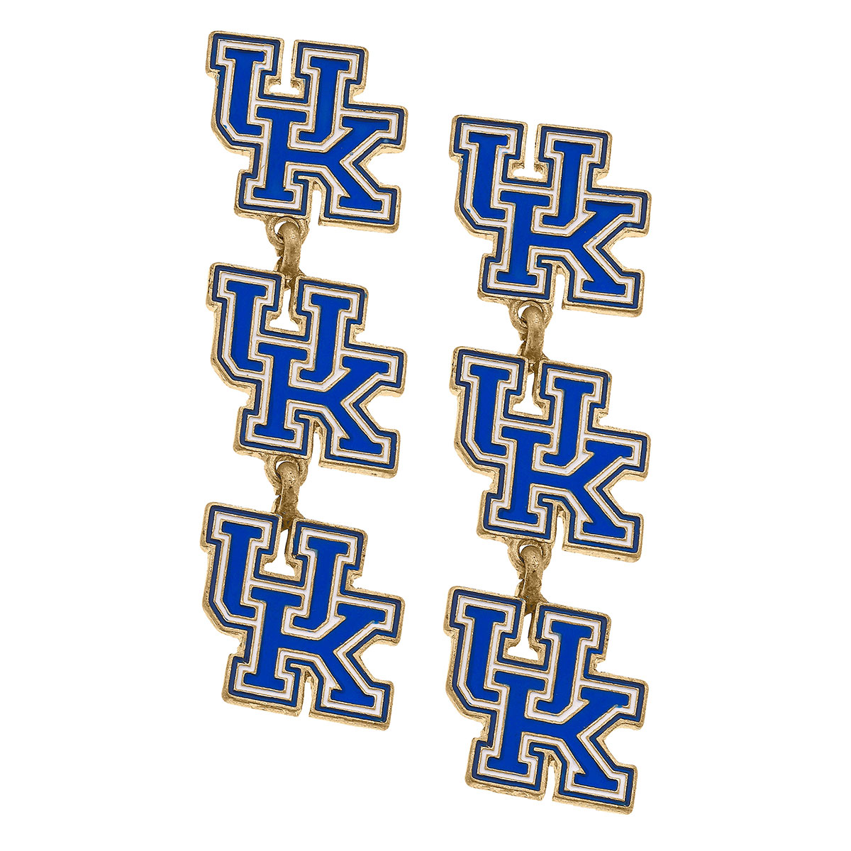 Kentucky Wildcats Enamel Logo Hinge Bangle in Blue - Two Chicks