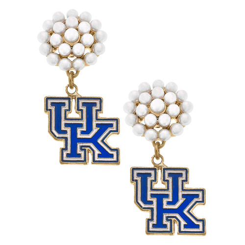 Kentucky Wildcats Enamel Hinge Bangle in Blue - Two Chicks & Co