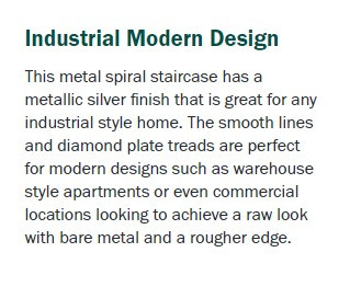 Rintal Exterior Spiral Staircase - Large