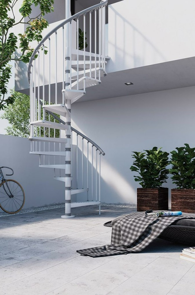Exterior Spiral Staircase 55"