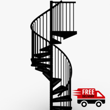 EZ140 Exterior 47" Spiral Staircase