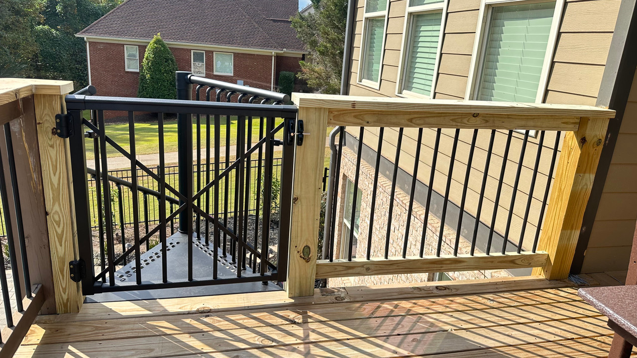 Gate attached to PT Lumber