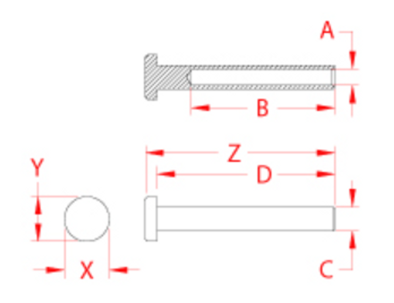 HandiSwage Termination Flat Head