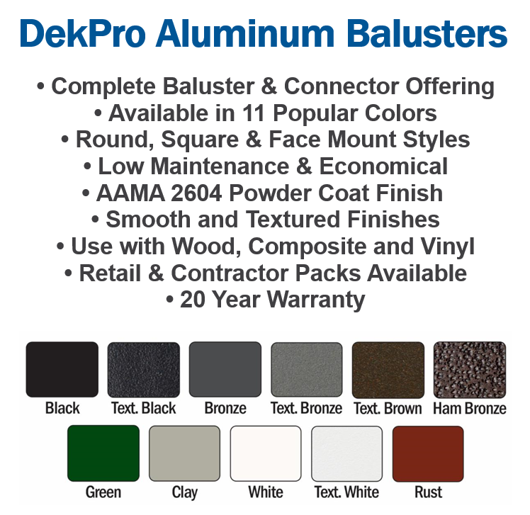 DekPro Round 3/4-inch Exterior Baluster