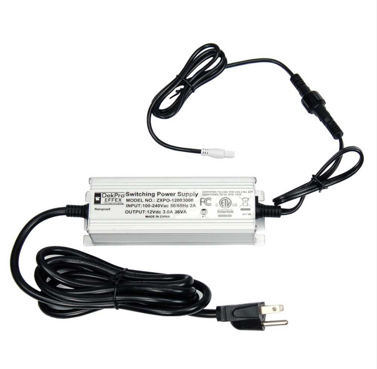 Outdoor DC Output Transformer to power LED lights