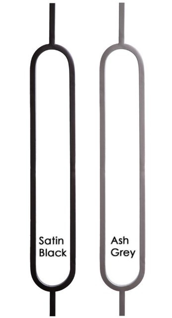 Black and Ash Gray Color