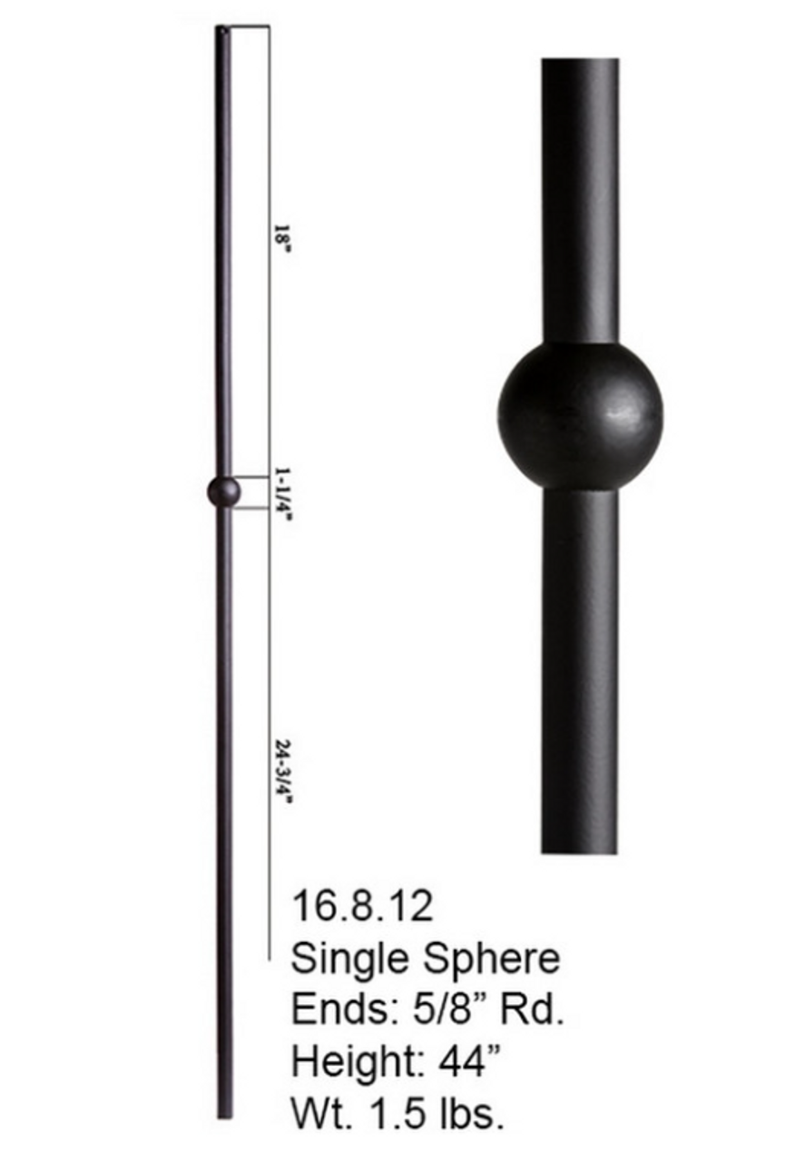 Single Sphere 5/8" Round Smooth