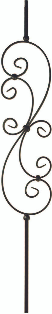 Skinny 5" Scroll 1/2" Iron