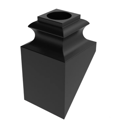 Angled Base Shoe 1/2-inch Baluster