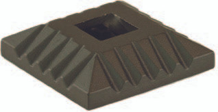 M022 Scalloped Base Shoe for 1/2" Square Iron