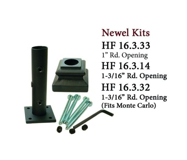 Round Newel Mount Kit 1-3/16"