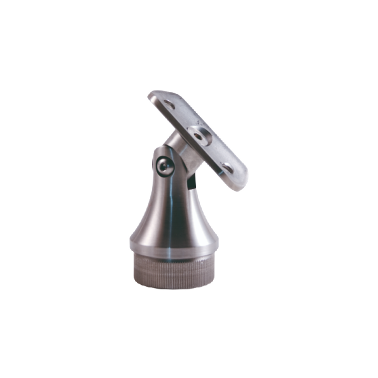 Stainless Pivot Handrail Bracket (Curved Saddle & Round Post)