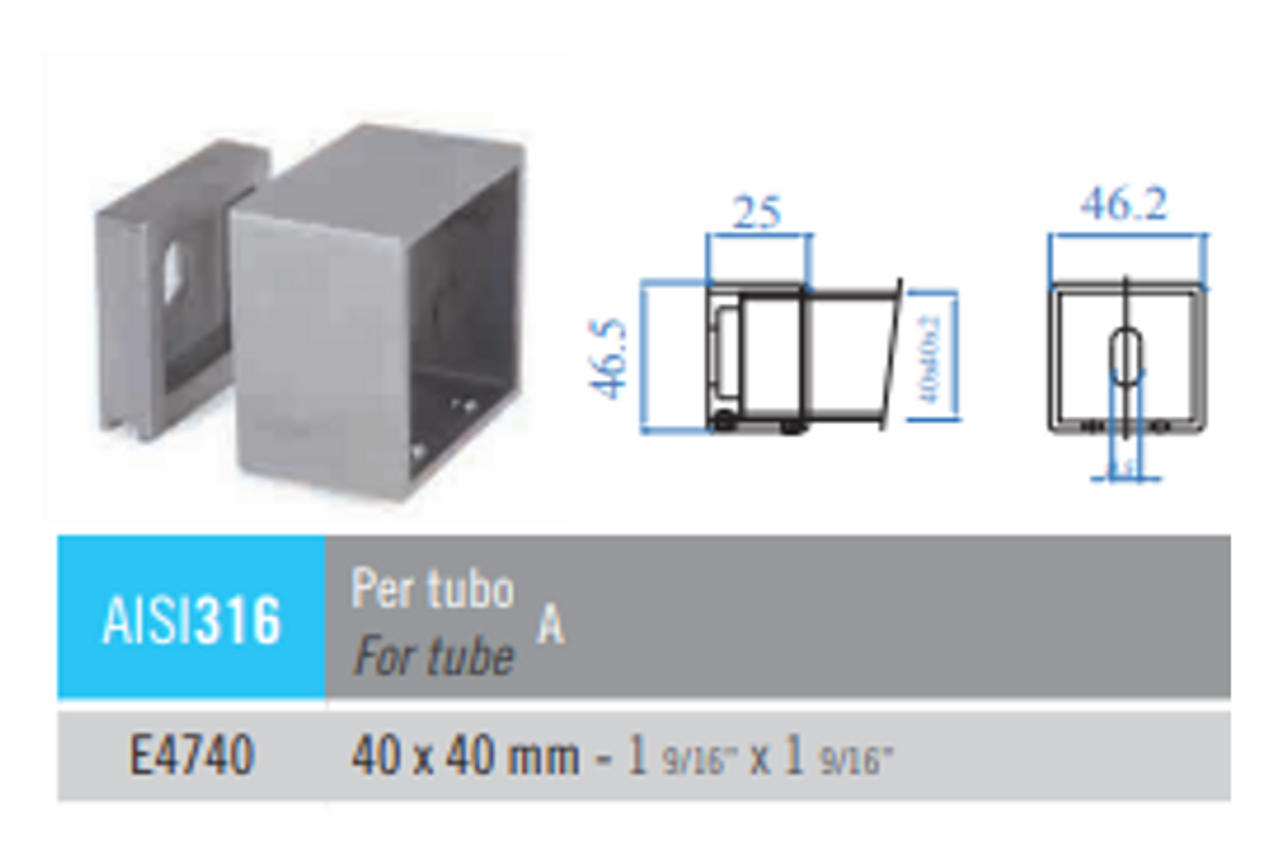 Cube Wall Connector 1-9/16"