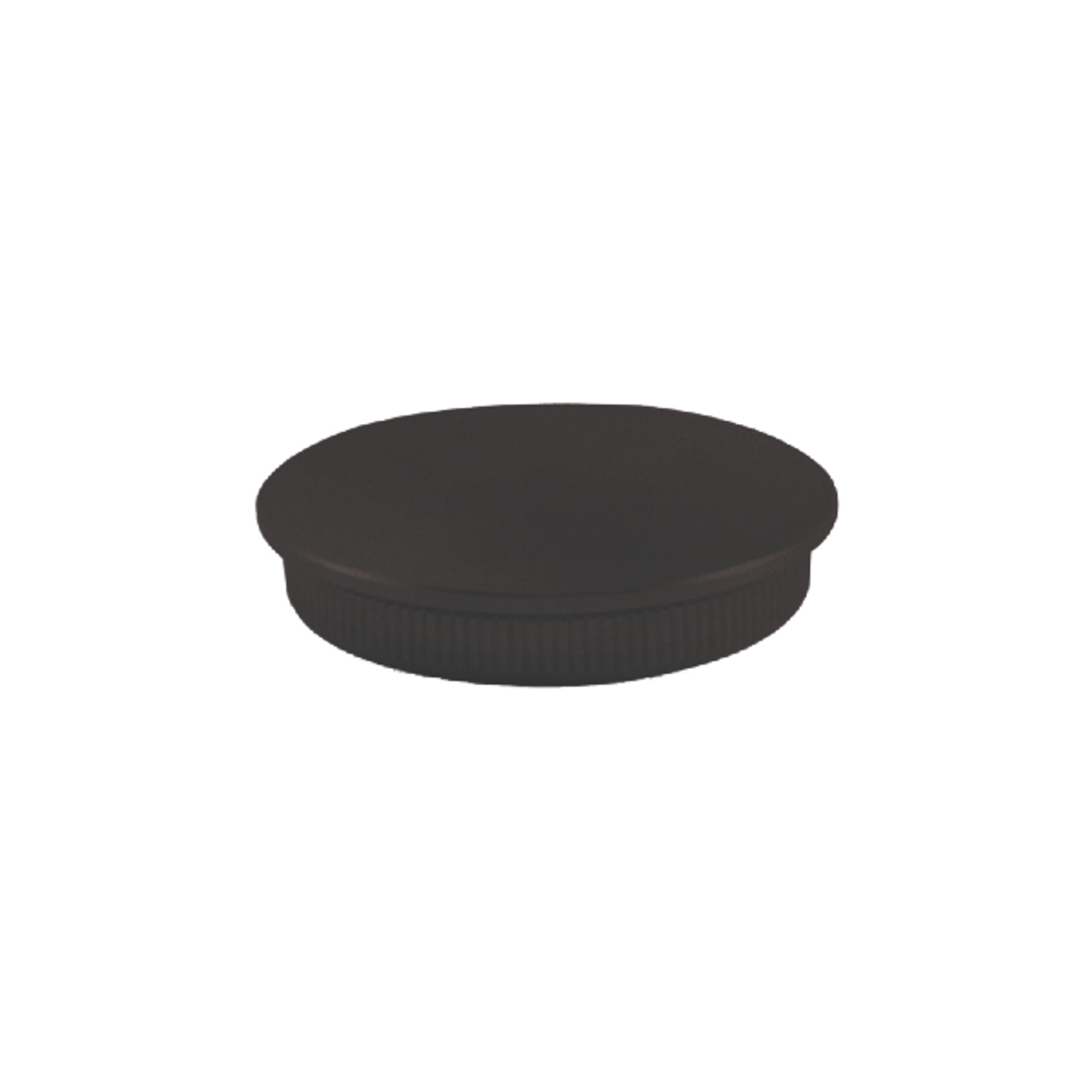 Black Round Tube End Cap 1-2/3" Diameter