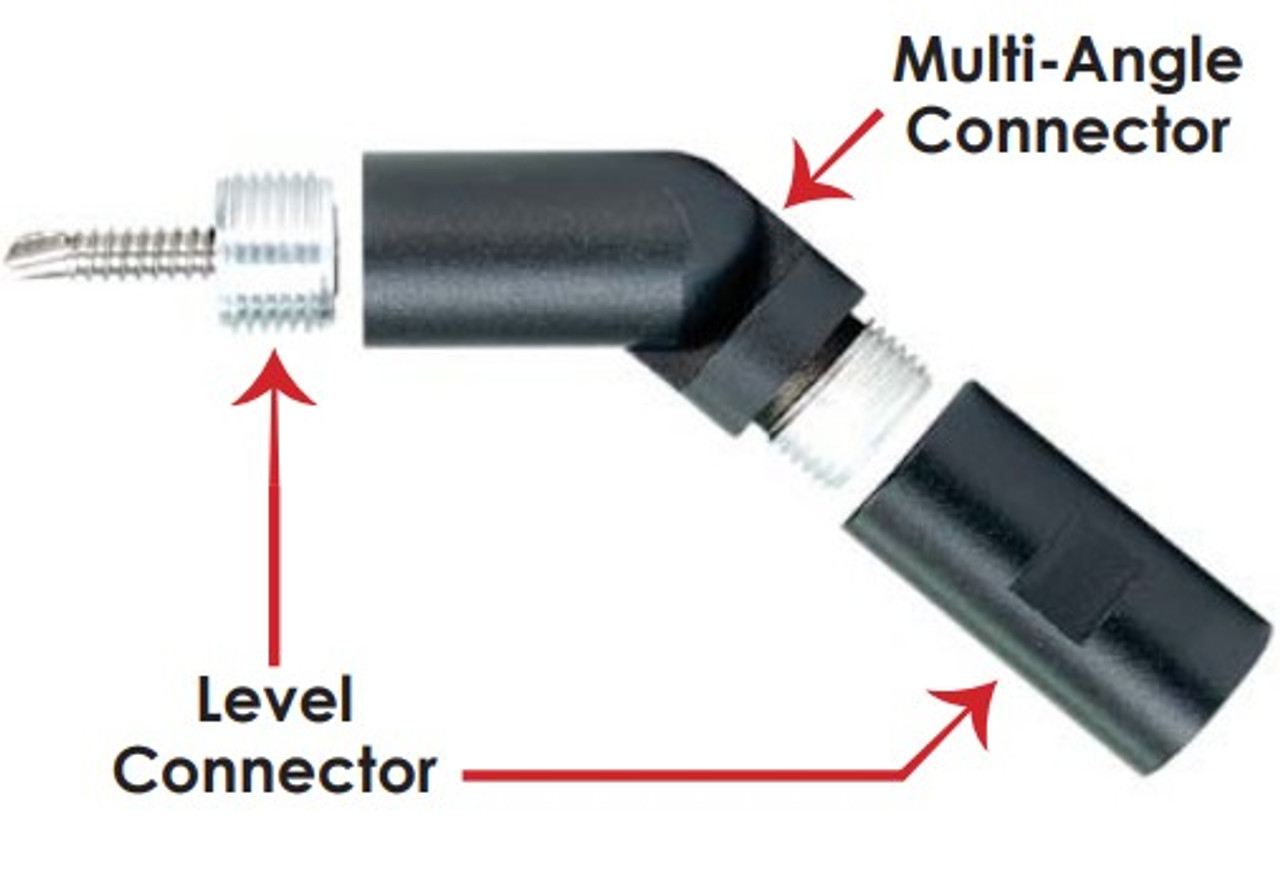 Angle Requires both Level and Angle Connectors Angle Requires both Level and Angle Connectors