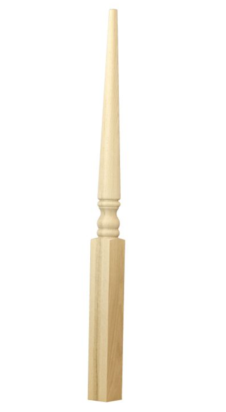 Intermediate 3" Rake Newel - Red Oak