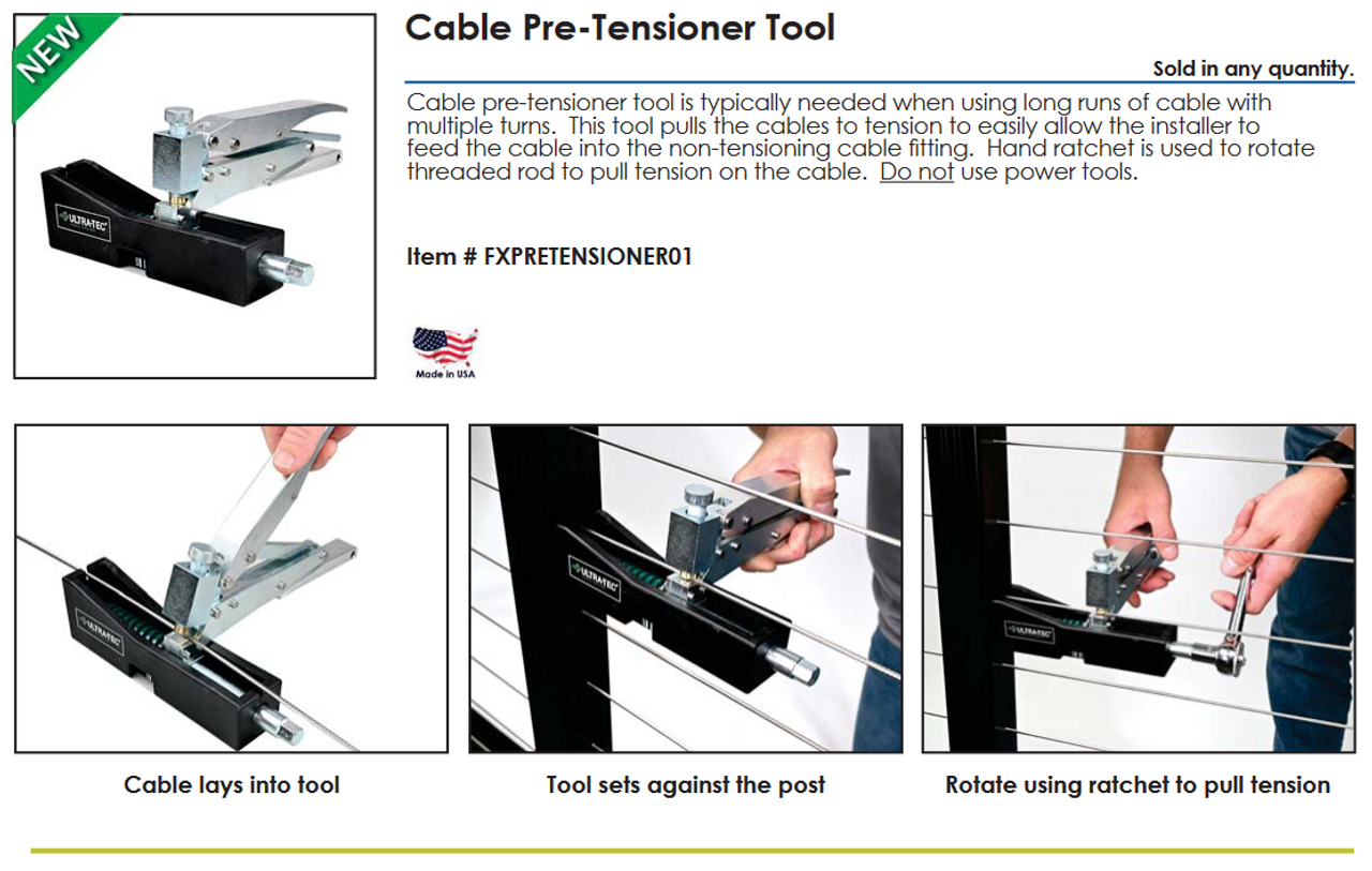 Cable Pre-Tensioner Tool