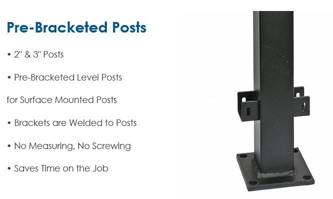 Cinch 2-inch Pre-Bracketed Posts