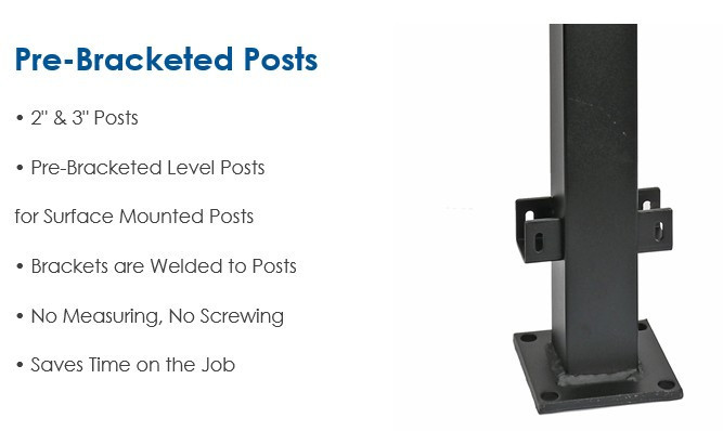 Cinch 3-inch Pre-Bracketed Posts