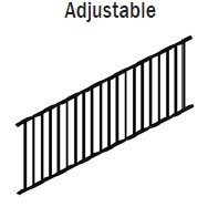 Stair Panel 6Ft or 8Ft - Adjustable
34 X 6Ft or 34 X 8Ft