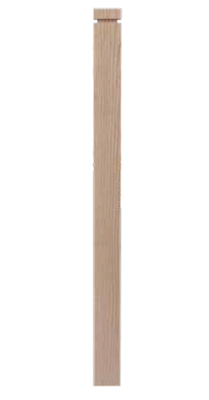 Raised-Top Craftsman Straight 3-1/4" Box Newel