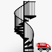 Exterior Spiral Staircase 55"