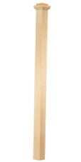 Craftsman Straight 3-1/2" Box Newel - Chamfered Top