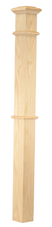 Decorative Fixed Cap Box Newel 4-1/2" with Trim