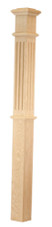 Fluted Fixed Cap 4-1/2" Box Newel