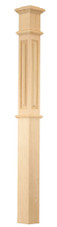 Raised Panel Fixed Cap 4-1/2" Box Newel