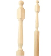 3-1/2" X 56"  Art Deco Newel