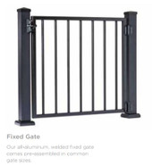 S-100 Gate Kit, Does not include Posts, Railing Section (cut to width), latch and hinge