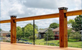 Mounted on Outside Face of Post