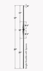 Double Spoon Iron Baluster