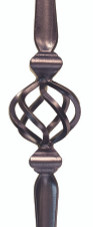 Gothic Six Wire Basket Baluster