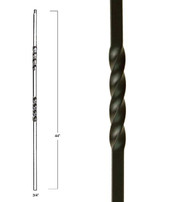 MEGA 3/4” Double Twist Iron Baluster