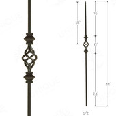 Double Knuckle Basket 1/2" Baluster