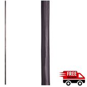 Tapered Carved 9/16" Round Solid Iron Bar