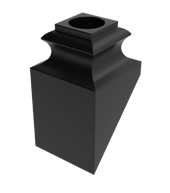 Angled Base Shoe 1/2-inch Baluster