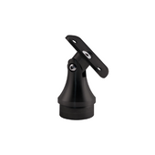 Black Pivot Handrail Bracket (Curved Saddle & Round Post)